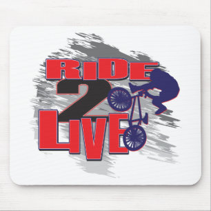 Rad 2 Live 2 BMX Reiter Mousepad