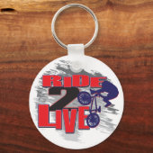 Rad 2 Live 2 BMX Reiter Schlüsselanhänger (Vorderseite)