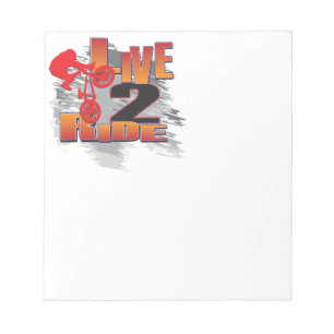 Rad 2 Live BMX Biker Notizblock