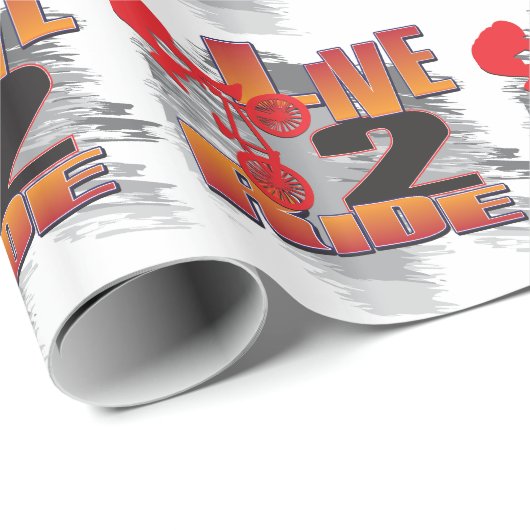 Rad 2 Live BMX Geschenkpapier (Rolleneckpunkt)