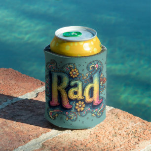Rad 70er psychedelische Ästhetik Groovy Dosenkühler