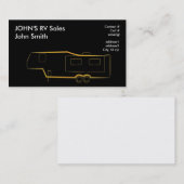 Rad-Anhängercamper der GoldKontur 5. Visitenkarte (Vorne/Hinten)