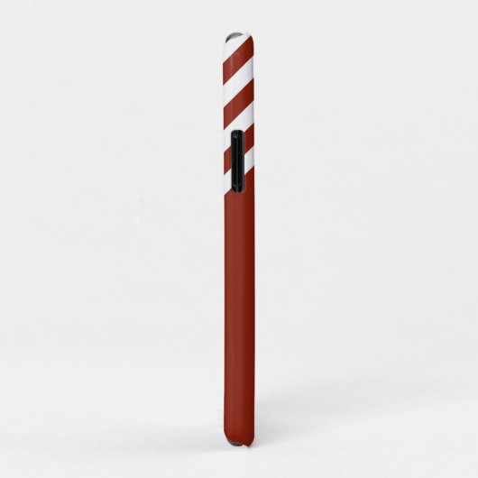 Rad/Ankerziegelroter Streifen/Gold Case-Mate iPhone Hülle (Hinten/Rechts)