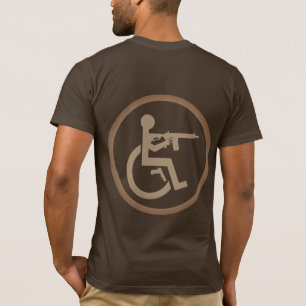 Rad & Armed - BrLogo - Braun - Made in USA T-Shirt
