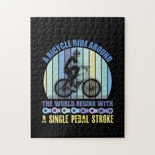 Rad Art A Fahrradtour Puzzle (Vertikal)