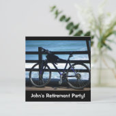 Rad at Sea/Retirement Party Einladungen (Stehend Vorderseite)