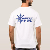 Rad-Blau des FFYC-Schiffes T-Shirt (Rückseite)