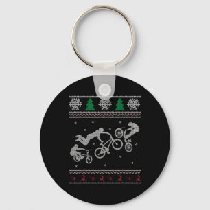 Rad Bmx-Shirt - Weihnachten im Juli - Schneeflocke Schlüsselanhänger