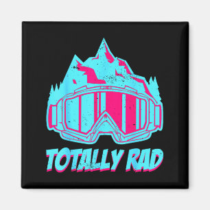Rad-Brille Retro-Ski Vintage 80er 90er Skifahren Magnet