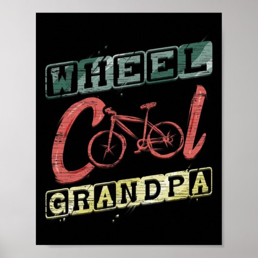 Rad cooler Opa-Geschenk für Radfahrer Radtour Radf Poster (Vorne)
