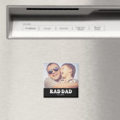 Rad Dad Est. Retro-Foto Magnet (In Situ (Geschirrspüler))