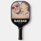 Rad Dad Est. Retro-Foto Pickleball Schläger (Rückseite)