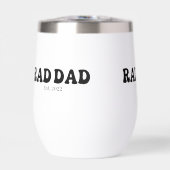 Rad Dad Est. Retro-Weinbecher (Vorderseite)