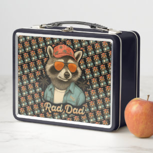 Rad Dad Lustiger Glücklicher Vatertag Vintage Metall Brotdose