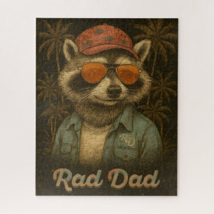 Rad Dad Lustiger Glücklicher Vatertag Vintage Puzzle