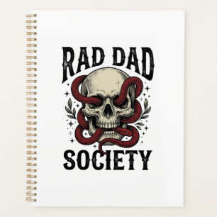 Rad Dad Society Vintage-Totenkopf-Schlangenshirt-D Planer