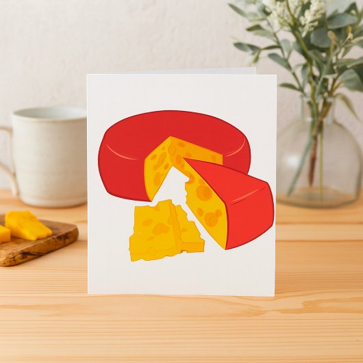 Rad der Einladungen von Käse