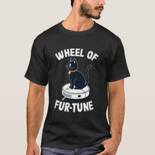 Rad der Fell-Tune Katze auf Roboter-Staubsauger Ka T-Shirt