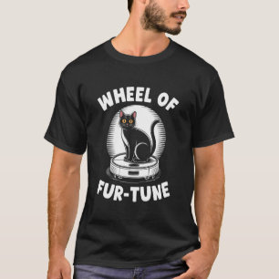 Rad der Fur-Tune Roboter Staubsauger Lustige Katze T-Shirt