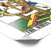 Rad der Glückskarte Tarot Fotodruck (Ecke)