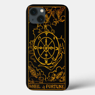 Rad der Glückskarte Tarot Gold und Schwarz Maj Case-Mate iPhone Hülle