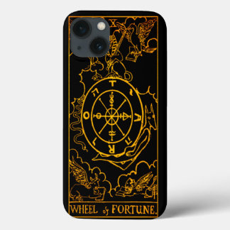 Rad der Glückskarte Tarot | Gold und Schwarz | Maj Case-Mate iPhone Hülle