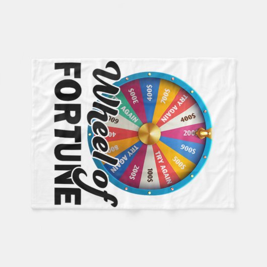 Rad der Glückskleidung Vathers Day Wheel of Fort Fleecedecke (Vorderseite (Horizontal))