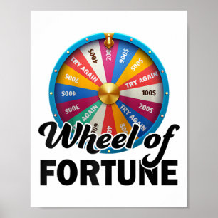 Rad der Glückskleidung Vathers Day Wheel of Fort Poster