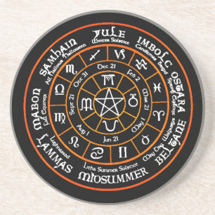 Rad der Jahr-trinkenden Untersetzer