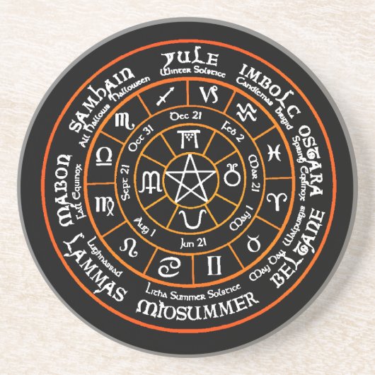 Rad der Jahr-trinkenden Untersetzer (Vorne)