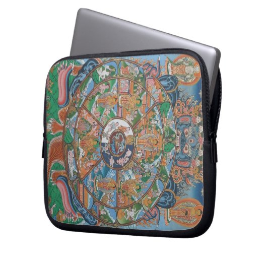 Rad der Leben-Laptop-Hülse Laptopschutzhülle (Vorderseite Links)