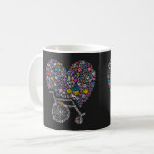 Rad der vielen Leben Kaffeetasse (Vorderseite Links)
