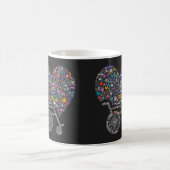 Rad der vielen Leben Kaffeetasse (Mittel)