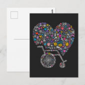 Rad der vielen Leben Postkarte (Vorne/Hinten)