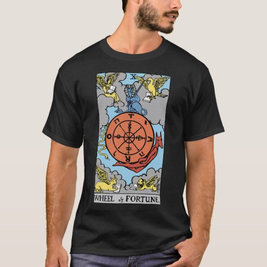 Rad des Fortune Tarot Card Rider Waite T - Shirt.p T-Shirt (Vorderseite)