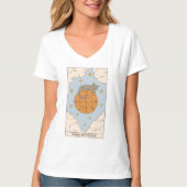 Rad des Fortune-Tarot-Karte modern Major Arcana T-Shirt (Vorderseite)