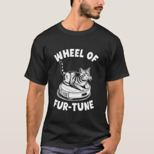 Rad des Glücks Robot Staubsauger Lustige Katze 4 T-Shirt