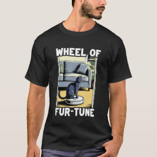 Rad des Glücks Robot Staubsauger Lustige Katze 6 T-Shirt