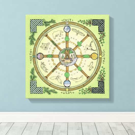 Rad des Jahres - Leinwand (Insitu (Holzboden))