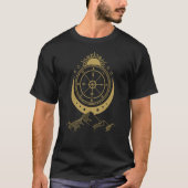 Rad des Jahres Mondsonne drittes Auge Tarot auf RÜ T-Shirt (Vorderseite)