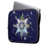 Rad des Jahres Oktagram Laptopschutzhülle (Vorderseite Links)