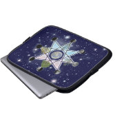 Rad des Jahres Oktagram Laptopschutzhülle (Vorne Knopf)
