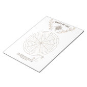 Rad des Lebens druckbar für Personal Notepad Notizblock (angewinkelt)