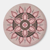 Rad des Lebens Mandala Magnet (Vorne)