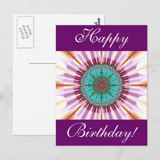 Rad des Lebens Postkarte (Vorne/Hinten)