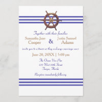 Rad des nautischen Kapitäns - Einladung zur Hochze