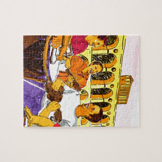 Rad des Sambas Brasilien,- Rio De Janeiro - Puzzle (Horizontal)