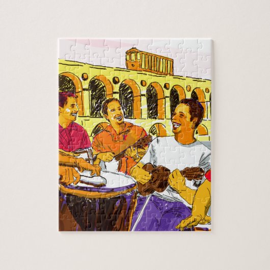 Rad des Sambas Brasilien,- Rio De Janeiro - Puzzle (Vertikal)