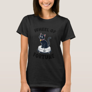 Rad des Schicksals Katze Auf Roboter-Staubsauger K T-Shirt