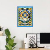 Rad des Schicksals Katze Tarot - Zyklen des Wandel Poster (Heimbüro)